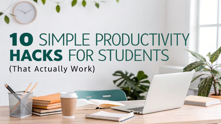 10 Simple Productivity Hacks for Students (That Actually Work)
