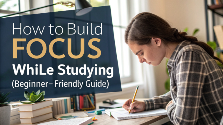 How to Build Focus While Studying (Beginner-Friendly Guide)