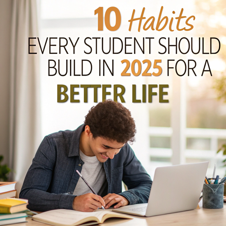 🎓 10 Habits Every Student Should Build in 2025 for a Better Life